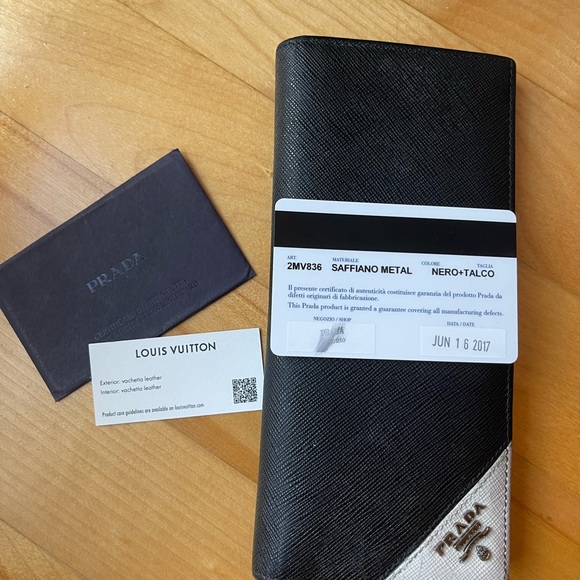 Prada Mens Saffiano Metal wallet - Picture 3 of 6